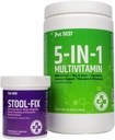 Pet MD Stool Fix & 5-in-1 Multivitamīnu košļājamās rotaļlietas