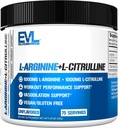 תוספי תזונה L-Arginine + L-Citrulline - Endurance + Workout Performance Supplement - 2000mg Complex - וידוי + Nitric Oxide תמיכה - טבעוני + Gluten חינם אבקה - 75 משרתים