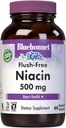 Bluebonnet Nutrition Flush-Free Niacin 500mg, for Nutritional Cardiovascular Support*, Soy-Free, Glutenfrei, Non-GMO, Kosher Certified, Dairy-Free, Vegan, 60 Gemüsekapseln, 60 Servietten