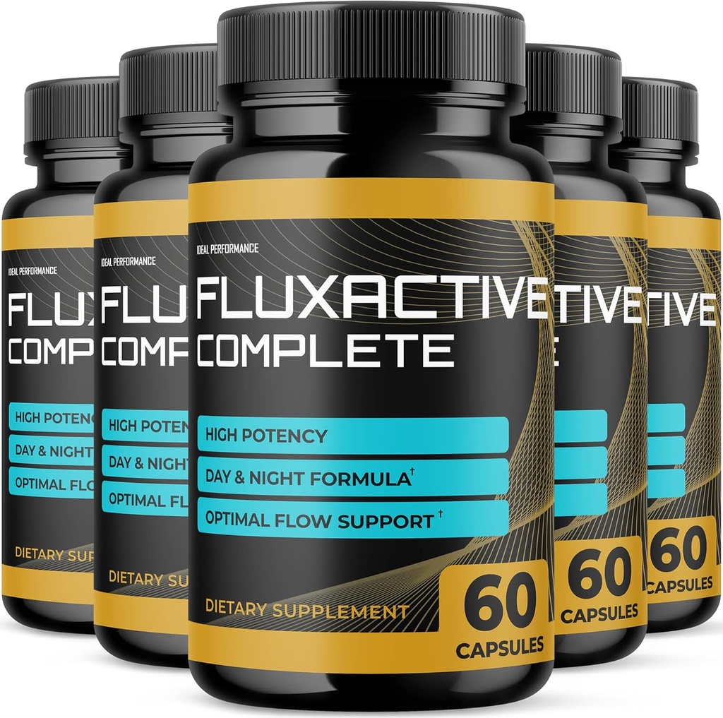 (5 Pack) Fluxactive Complete Package Fluxactive Complete for prostate Health Fluxactive piller Flux Active Complete (300 kapsler)