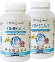 Eniva Omega-3 물고기 기름 높은 EPA/DHA 프리미엄 물고기 기름 매일 보충교재 2 팩 (240의 모자)