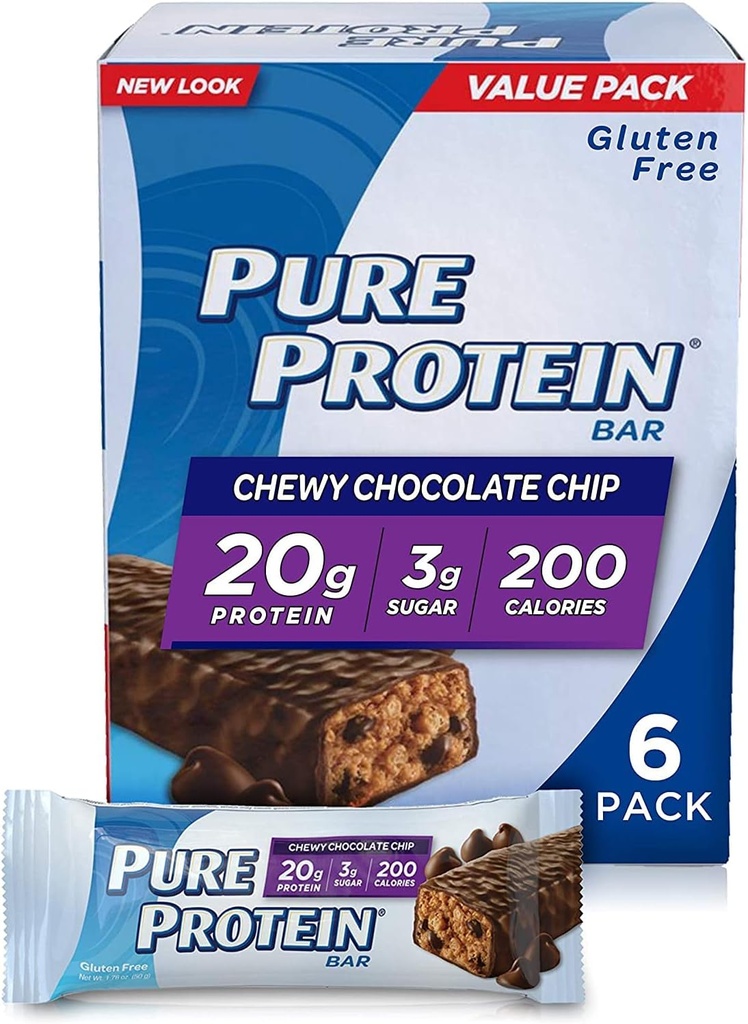 Pure Protein® Chewy Chocolate Chip, 50 gram, 6 count Multipack