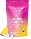 Pink Stork Organic Mango B6 ilə Vitamin B6 şəkillik və Motion Tikinti üçün, Ginger & Vitamin B6, 1st Trimester səviyyəsi olmalıdır - 30 torpaq Candies