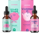 JoySpring Vitamin C + Elderberry Drops + Zinc Supplements for Kids Immune Support and Vitamin D Drops for Immune Support & Heart Health