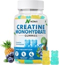 Kreatine Monohydrát Gummies 5000mg pro muže a ženy, Chewables Creatine Monohydrát pro svalovou sílu, Muscle Builder, Energy Boost, Předcvičení dodatek (90 Počet) -Borůvkový ananas