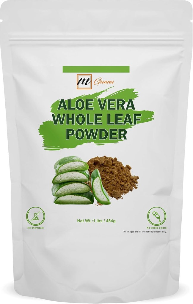 100% טבעי Aloe Vera Leaf אבקת Aloe Barbadensis 1 LBS /454 גרמים
