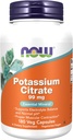 Now Foods Supplements, Kalium Citrate 99 mg, understøtter elektrolytbalance og normal pH *, Essential Mineral, 180 æg kapsler