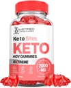 Keto Bits Keto ACV Gummies Extreme 2000MG Keto Bites Keto Gummies Apple Cider Vinegar Formulerad med Pomegranate Beet Juice Powder B12 Vegan Non GMO 60 Gummys
