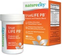 NatureCity True-Life-PB Shelf Stable Blend Prebiotics and Probiotics for Women and Men - Digestive Gut Health Supplements for Women and Men - Dairy Free - (30 Veggie kapsulak)