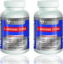 DOCTOR RECOMENDED SUPPLEMENTS Premium L-Arginine 1000 MG Nitric Oxide Formula Soporte Cardio Saúde, produción de óxido nítrico, Stamina & More - 2 Pack