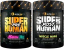 ALPHA LION Superhuman Pre Workout Powder & Post Workout Bundle, Substayed Energy & Focus + Lean Muscle Growth, Power & Volume (Miami Vice & Muscle Marg)