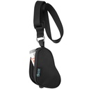 Beautyflier Asthma Inhaler Case Lanyard Holder Keychain Travel Handy Mini Bag for Adults and Kids, Does Not Include Inhaler (Black)
