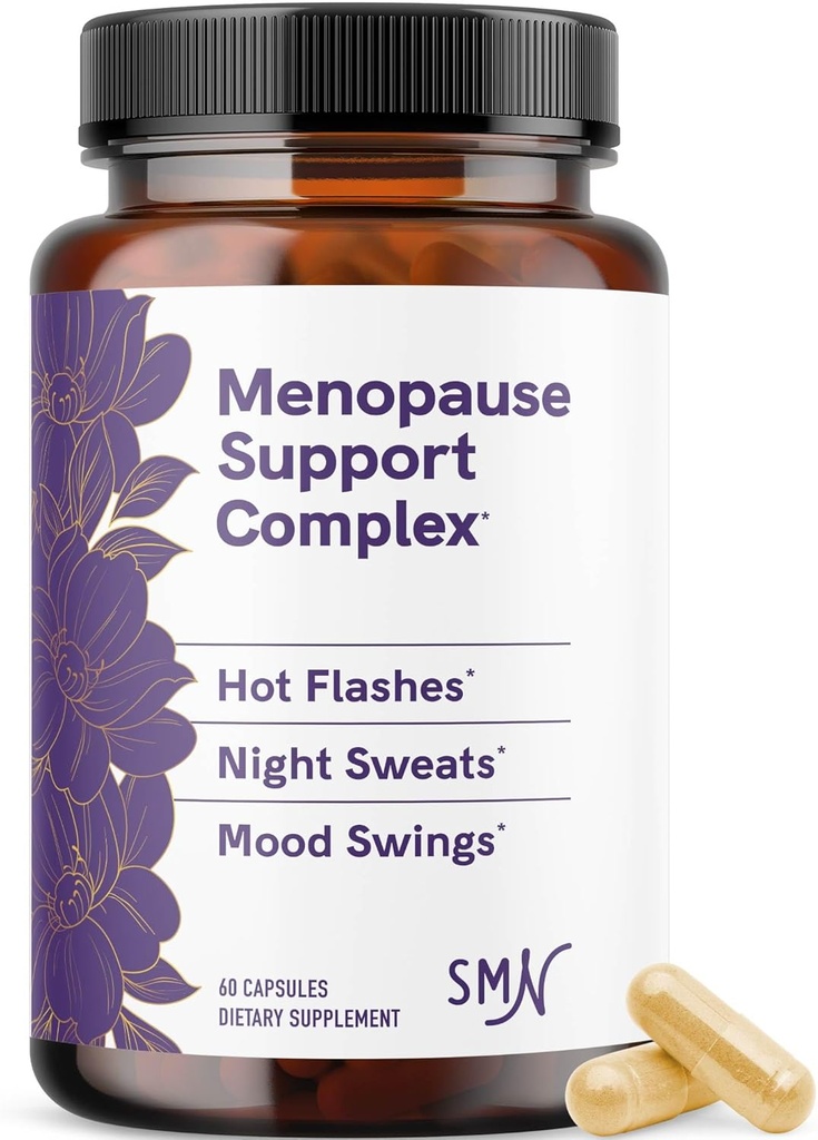 Menopausa Integratori per Donne Caldi Flashes & Night Sweats | Equilibrio dell'ormone, Menopausa Rilievo per Donne & Perimenopause Supporto | con Cohosh nero, DIM & Red Clover | 60 Ct (2 mesi di alimentazione)