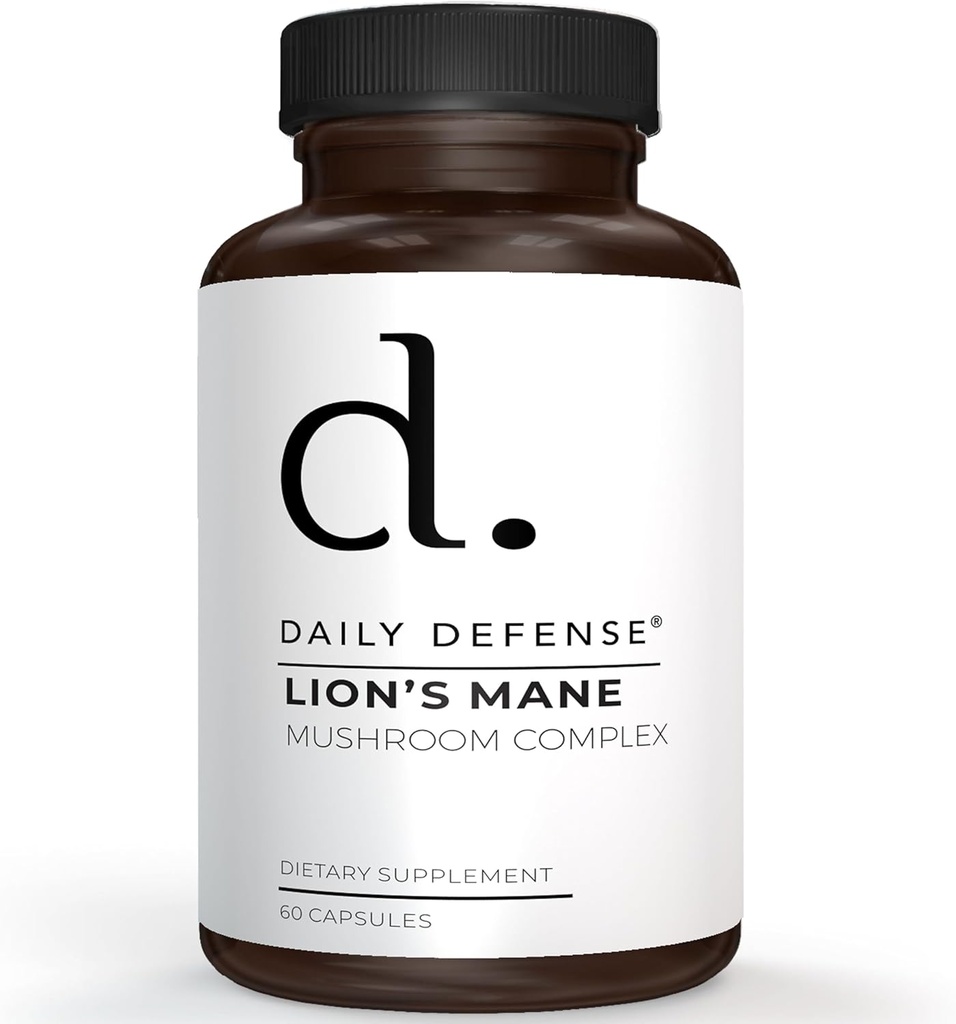 Lions Mane Mushroom Supplement 200mg - 5x Fruchtkörper Pilz Ergänzungen mit Reishi, Maitake, Shiitake, & Chaga - Memory & Focus Brain Support Supplements, 60 Nootropic Kapseln, Made in USA