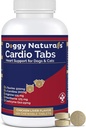 Cardio Tab Heart Suppplement for Dogs - Aids Cardio Cardio Strength Suplement for Dog, L-Taurine, L-Carnitine, Hawthorn, L Arginine, Coenzim Q10 - Made in USA 120 Tablet