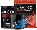 Jocko Palivo 3 balení Bundle - creatine, čokoládové arašídové máslo Molk Protein, & Nitro Pop Pre Workout