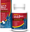 MagniLife Leg & Back Pain Relief, Fast-Acting Pain Relief, Naturally Soothe Burning, Tingling and Stabbing Pains, Symptomatic or Preventative, 125 таблеток быстрого растворения