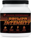 Primed Intensity Preendout Suplemen-All Natural-Beta- Alanine, Caffeine, Creatine, Citrulline, NO Booster (24 Pelayan) (Raspberry Lemonade)