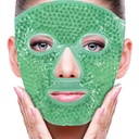 ZNÖCUETÖD Face Eye Mask Ice Pack per la riduzione del poffiness, Bags Under Eyes, Puffy Dark Circles, Migraine,Hot/Cold Pack con Soft Plush Backing (Green #43)