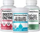 Choice Gut Guardian Bundle: 60 miliarde Probiotic 30ct + Bloat & Gas Probiotic 30ct + Enzime digestive 60ct