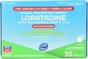Rete Aid Kid's Non-Drowsy Allergy Relief, Loratadine 10mg, Mint Flavor - 30 Tablets  год.