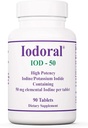 Optimox Iodoral 50 mg Supplemento - Potassium Iodide compresse, supporto tiroide, vitamine e minerali giornalieri, Lugol's Iodine Solution - 90 Conte