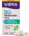 Natrol Melatonina 10mg comprimate, Advanced Sleep Dietary Supliment pentru somn odihnitor, 100 Melatonina timp comprimate de eliberare, 100 Serviri