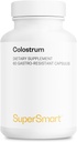 Supersmart - Colostrum 1000 mq - 30% IgG - Fatigue ilə kömək edə bilər - Immune Sistemi Booster / Qısa-GMO & Gluten Pulsuz - 60 DR Capsules