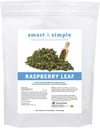 Smart & Simple Raspberry Leaf | Horse Moody Mare Supplemento | Organic Whole Leaf | Single Ingredient | Equine Supplement | 56 Servings | 0.5 lb Bag