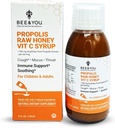 BEE와 당신 Propolis 추출물 Cough Syrup w/Vitamin C의 Soothing 꿀, 자연적인 Immune 지원, Sore Throat 기복, Antioxidants, 아이 & 성인, 남자와 여자를 위한 5 Fl Oz,