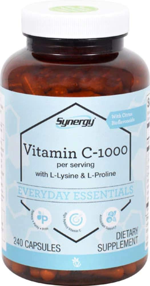 Vitacost Synergy®, Vitamin C-1000 Including L-Lysine & L-Proline, 240 Capsules