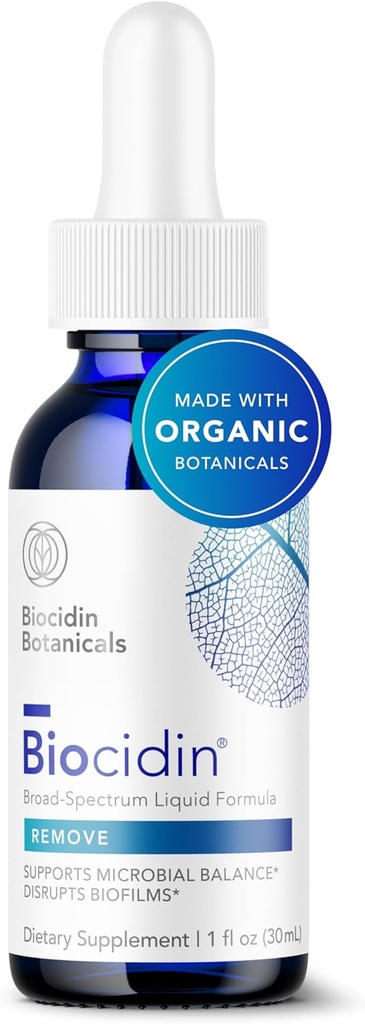 Biocidin maye Formula - Gut Detox Cleanse Support üçün Biofilm Buster & Geniş-Spectrum Botanikalar - Mikrobial Balance, Qızıl Sağlamlı Mikrobes (1 Oz)