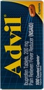 Advil Pain Reliever/Fever Reduceer 200mg Caplts - 100 Ct, Опаковка от 3