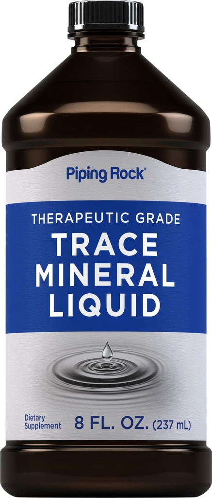 Piping Rock Trace Mineral Liquid | 8 fl oz | Therapeutic Grade Supplement | Non GMO, Gluten Free