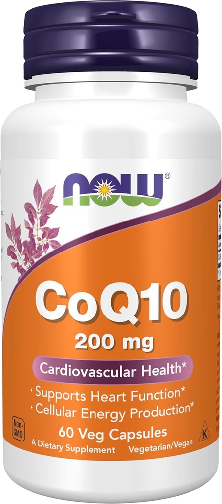 Ətraflı məlumatlar, CoQ10 (Coenzyme Q10) 200 mq, Cardiovascular Health*, 60 Veg Capsules
