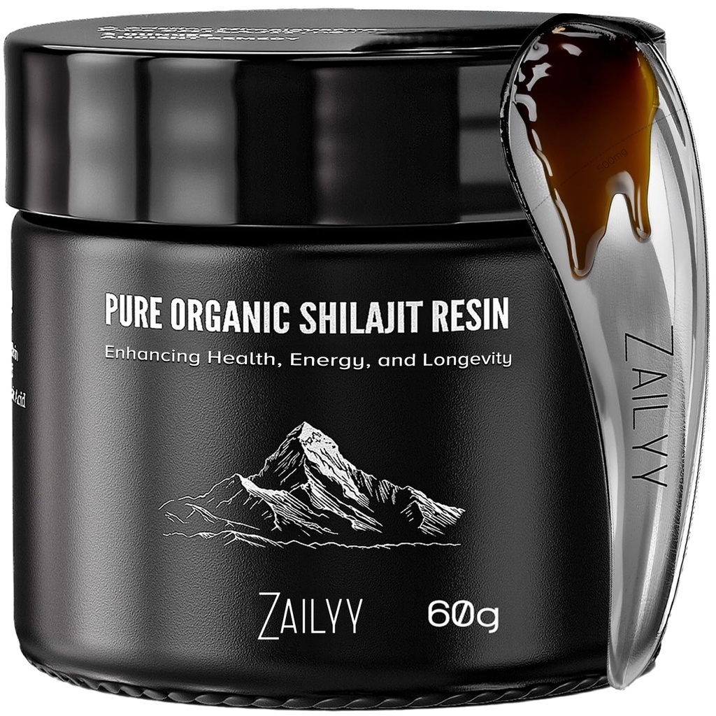 Pure Shilajit Resin Supplement 80g | Lab Tested | Premium Organic Himalayan Shilajit for Men & Women | Natural Energy Booster with Fulvic Acid & 85+ Trace Minerals