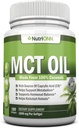 MCT Oil - 3000 mg Oda başına - 180 Softgels -% 100 Organik Tavşanlar - GMO, Cold Pressed, Paleo Friendly Capsules - Great for Focus & Gut Health