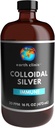 Earth Clinic ® Colloidal Silver 20 PPM, 16oz (473mL), Böyük Amber Glass Şişe - Immune Support