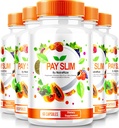 NutraRize (5 Pack) Pay Slim Capsules, PaySlim All-Natural Supplement voor gezond gewichtsverlies, Premium Formule om lichaam en fitness doelstellingen te bereiken, Officiële beoordelingen (300 Capsules)