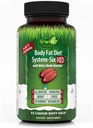 Irwin Naturals Body Fat Diet System- Six RED - 72 Liquid Soft- Gels, 6-in-1 Formule pro správu hmotnosti s Nitric Oxide Booster - 24 Celkem Service