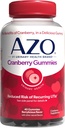 AZO Cranberry Urinary Tract 健康Gummys 饮食补充 2 Gummys = Glass Cranberry Juice 帮助清洁 保护自然莓 Flavor Gummys, Non-GMO, 40 Counter