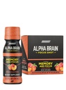 ONNIT Alpha Brain Focus Shot, Peach Flavor, Nootropic Dietary Supplement Drink that Supports Energy, Focus, and Mood, IGEN™ Non-GMO Tested, 2.5 fl oz, 6 Count