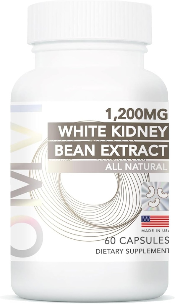 Omvi Formulas, Ginjal Dukungan Suplemen, White Ginney Bean Extract 1.200 mg, Ginney Cleanse for Men and Women, Dukung untuk Normal Tract Health, 60CSUles