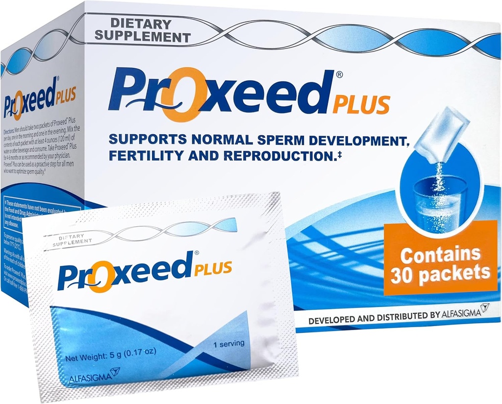 Proxeed Plus - Mannlig fruktbarhet Supplement - 30 greve (pakke med 1)