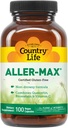 Country Life Aller-Max - Quercetin Supplements med Bromelain - Immun støtte med vitamin C, sink og botanisk blanding - sertifisert Glutenfri, Vegan (100 greve)