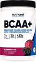 Nutricost BCAA Aktivní s glutamie, Citrullie, a Coconut Hydration Powder (BlackBerry Plum) 30 Servings - Branched Chain Amino Acids with Hydration Complex - gluten- Free, Non- GMO