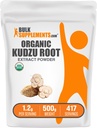 BulkSupplements.com Organic Kudzu Root Extract Powder - Kudzu Root Supplement, Herbal Supplement - Gluten Free, 1,2g per Serving, 500g (1,1 lbs) (Opakowanie po 1)