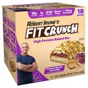 FITCRUNCH 스낵 크기 단백질 바, 6 층 바, 설탕 1g, 글루텐 무료 및 소프트 케이크 코어 (18 바, 땅콩 버터 및 젤리)