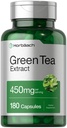 Horbäach Green Tea Extract Supplement | 450mg | 180 Capsules | Extra Strength Herbal Formula | Non-GMO and Gluten Free