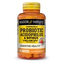 MASON NATURAL Chewable Probiotic Acidophilus, Strawberry, 50 Day Supply | 2 Billion CFU acidophilus & bifidus, 100 chewable strawberry tablets to support normal digestive & colon functions